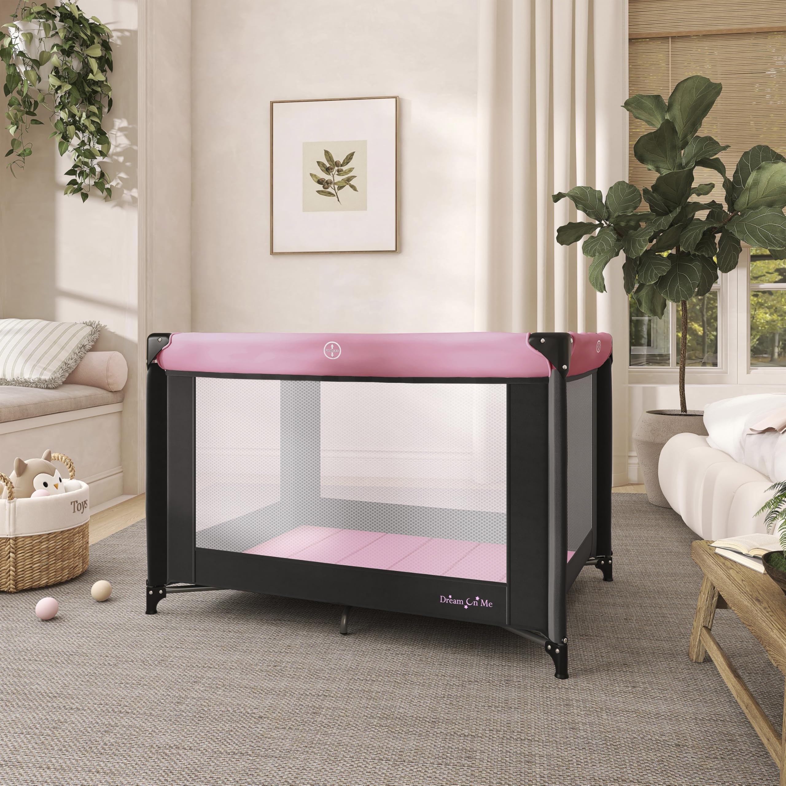 Dream On Me Zazzy compact folding dimensions for easy storage.