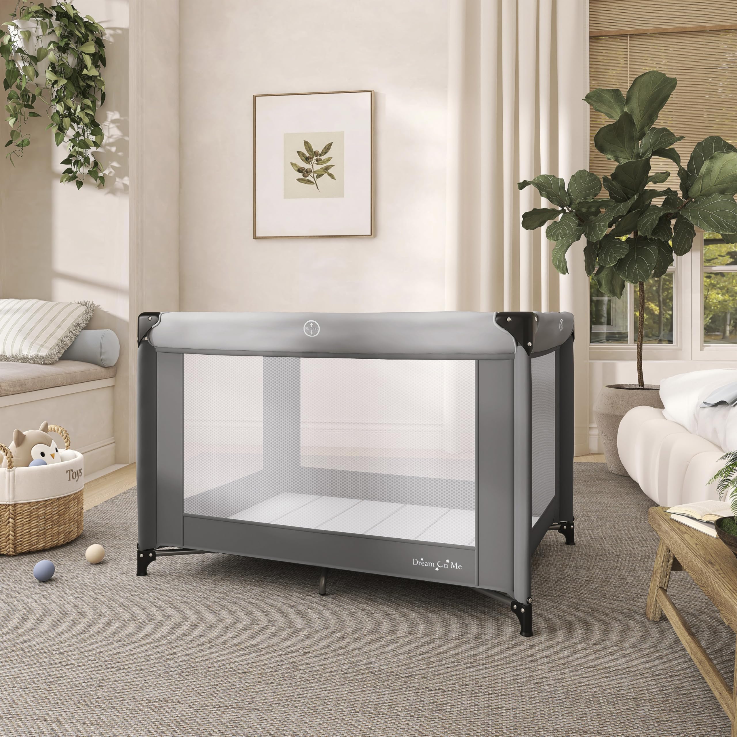 Dream On Me Zazzy folds compactly for easy storage.