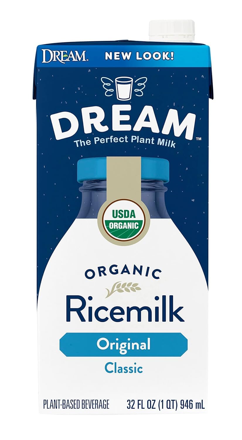 Chilled Rice Dream Original in a glass, smooth texture and subtle brown rice flavor.