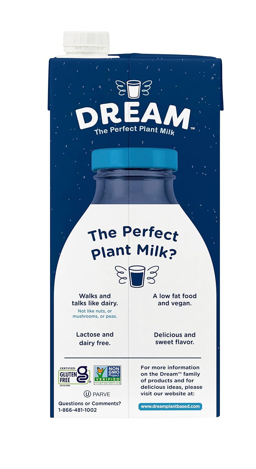 USDA Organic label on Rice Dream Original bottle signals clean, non-GMO ingredients.