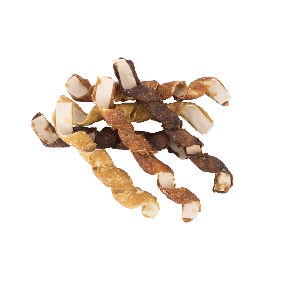 DreamBone Spirals paw-grab design invites playful chewing.