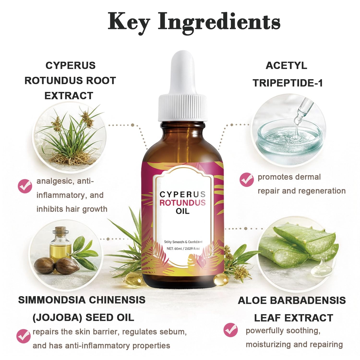 DreamCatching Cyperus Rotundus Oil applied to armpit skin for smoother skin.