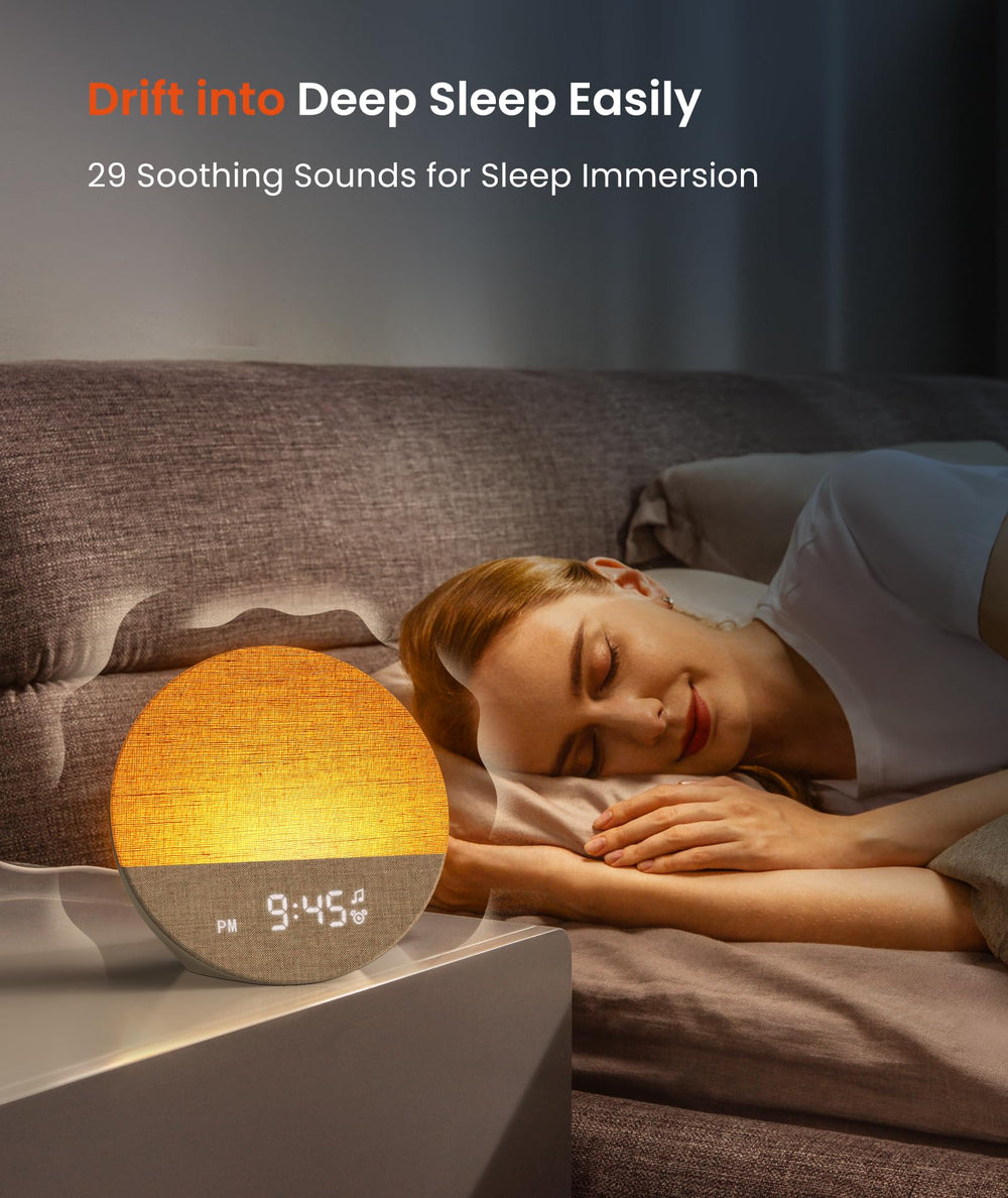 Dreamegg Sunrise 1 cotton-linen fabric feels soft at the bedside.