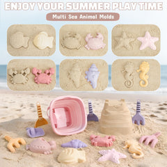 Dreamon mesh bag keeps sand toys organized and easy shake-out.
