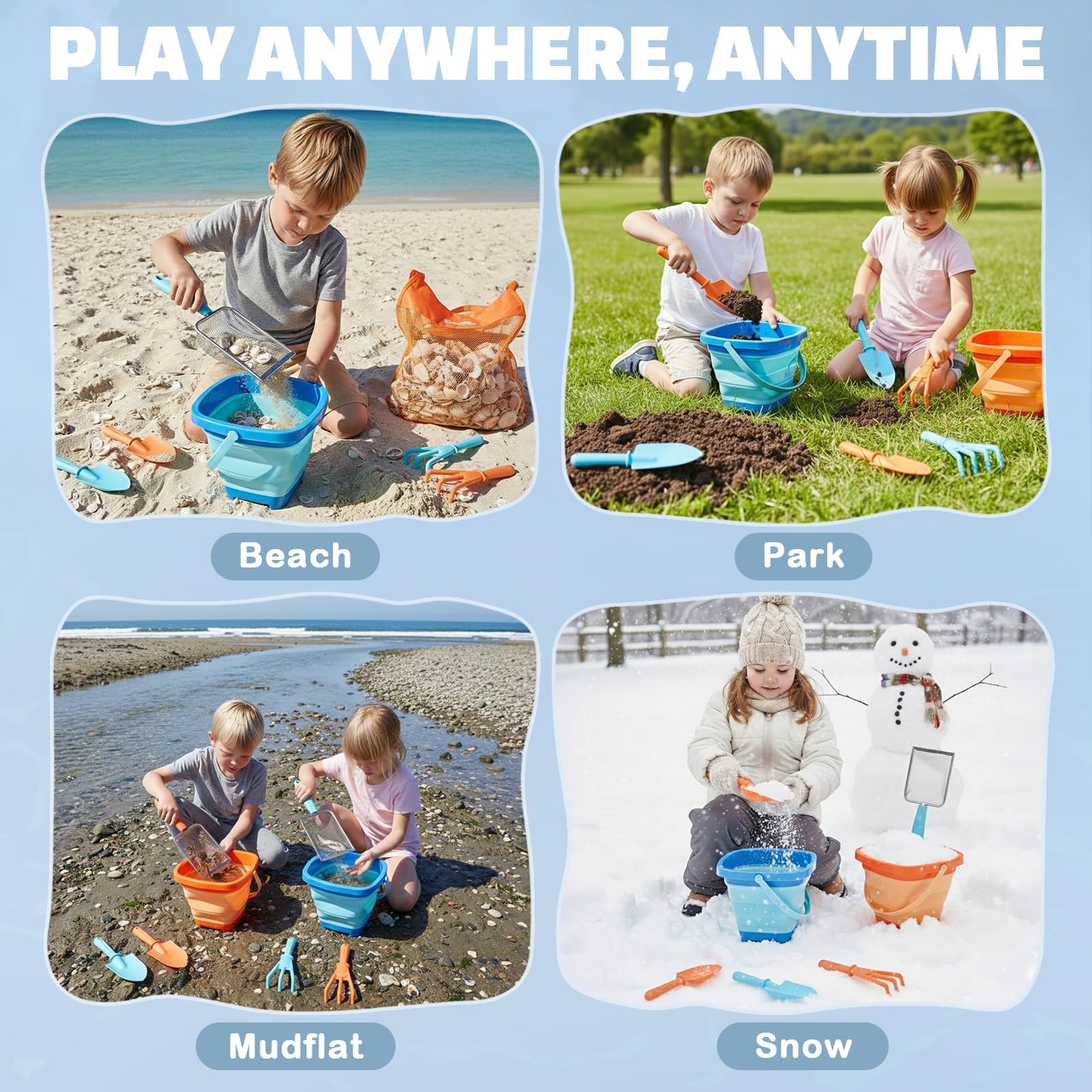 Dreamon beach kit invites outdoor play and discovery by the shore