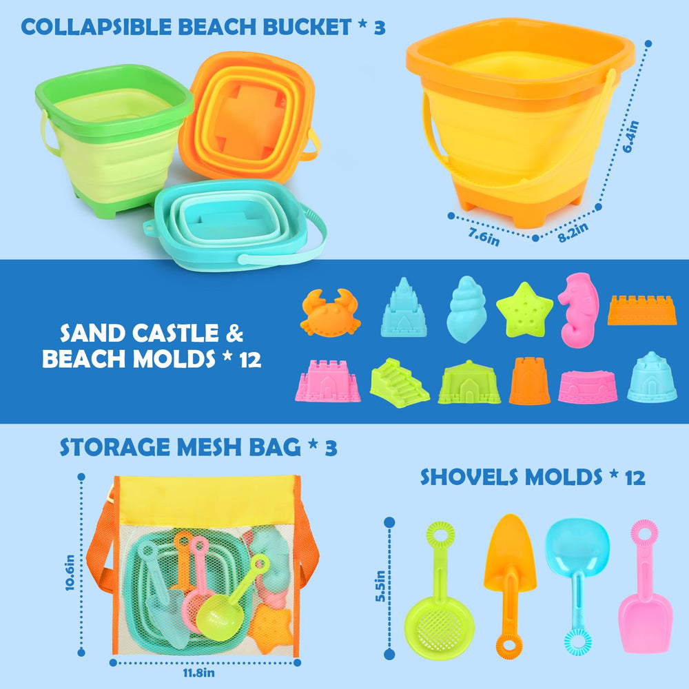 Dreamon colorful molds for creative sand shapes and sculpting fun.