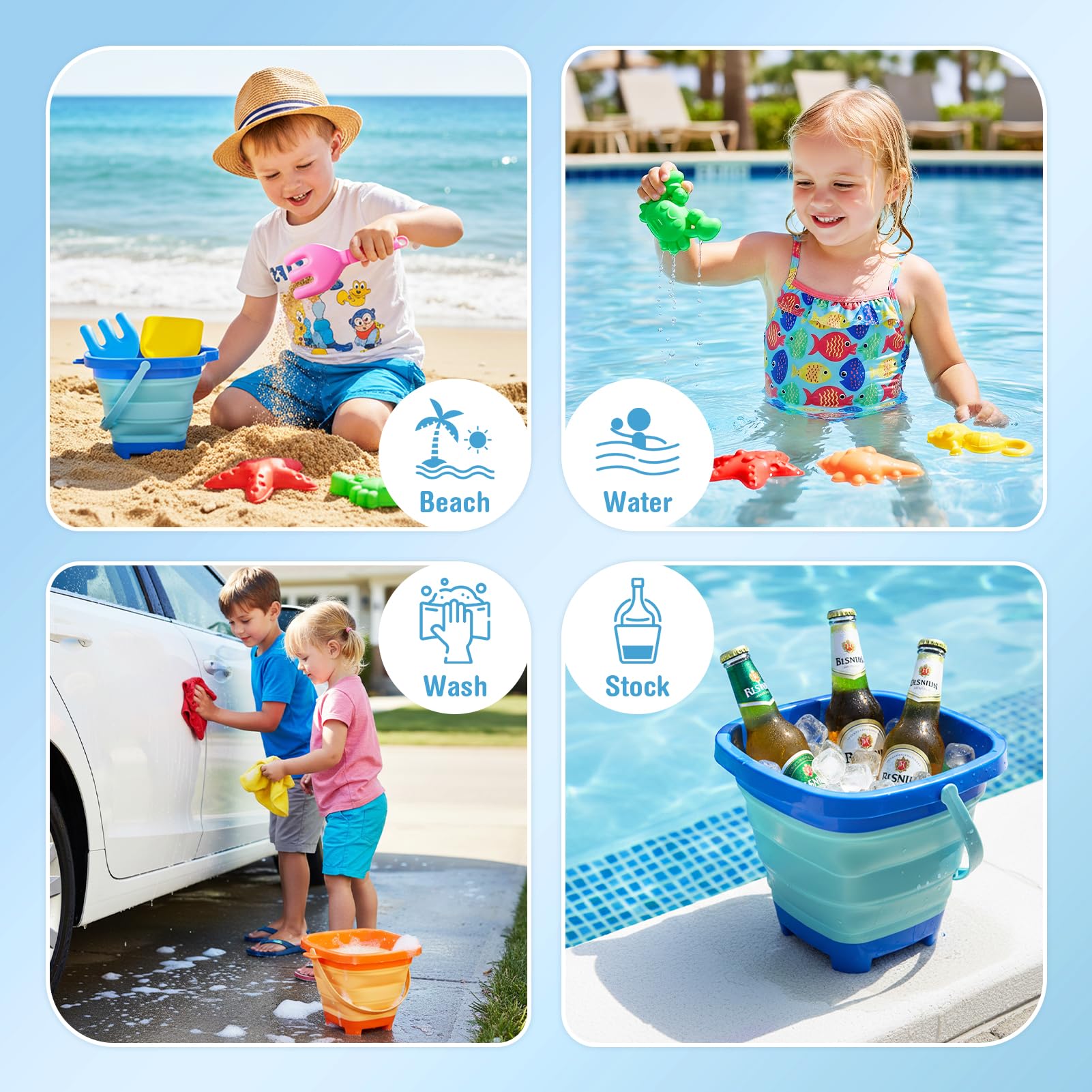 Dreamon mesh bag stores sand toys and helps shake sand off easily
