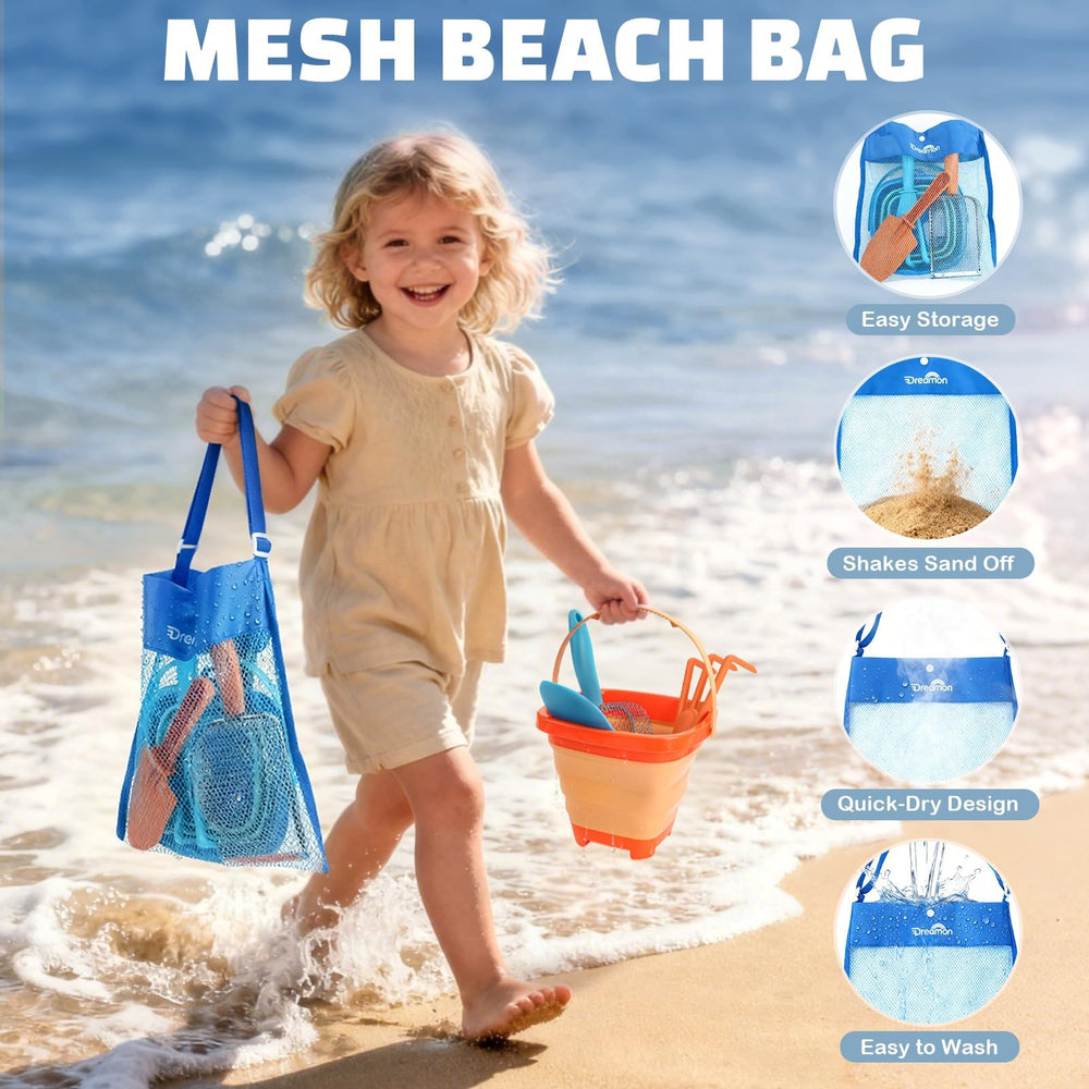 Two-color Dreamon sets promote teamwork during beach adventures