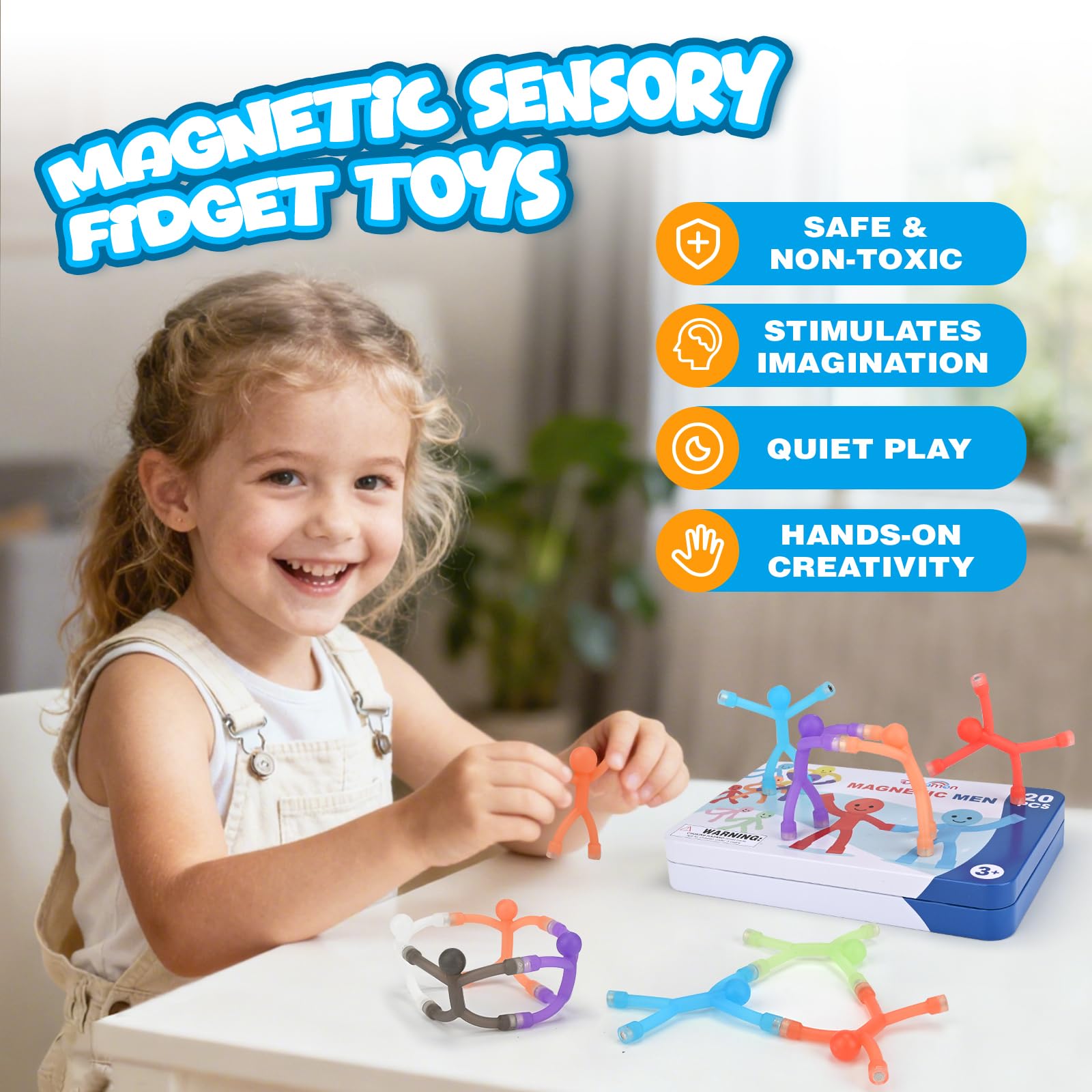 Dreamon classroom-friendly magnetic play sparks creativity and fine motor skills.