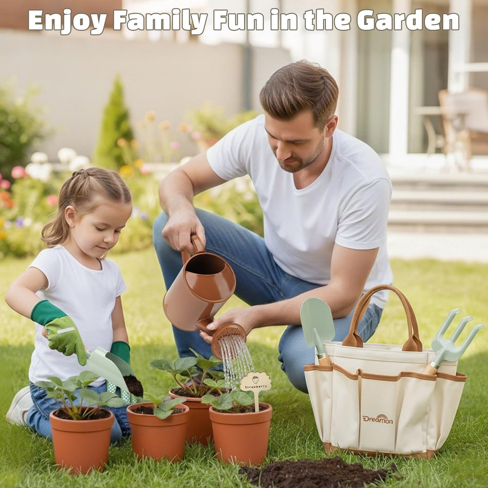 Dreamon kid gloves provide soft protection for little hands while gardening