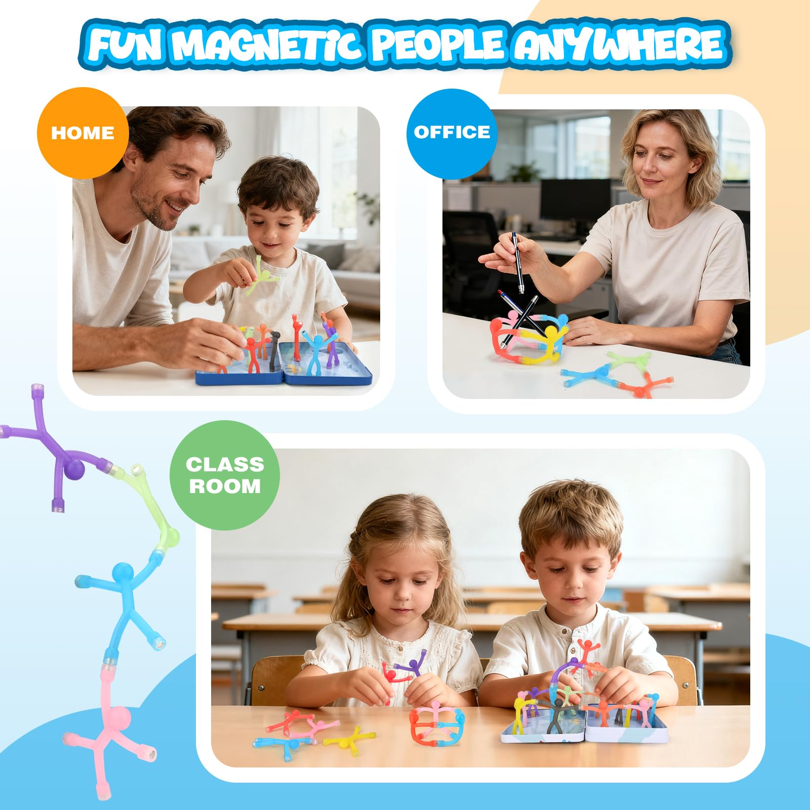 Dreamon safe, durable magnets ensure worry-free play on the go.