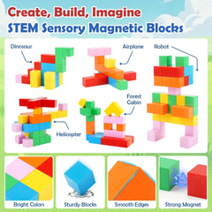 Dreamon six-color magnetic blocks for vibrant creative play.
