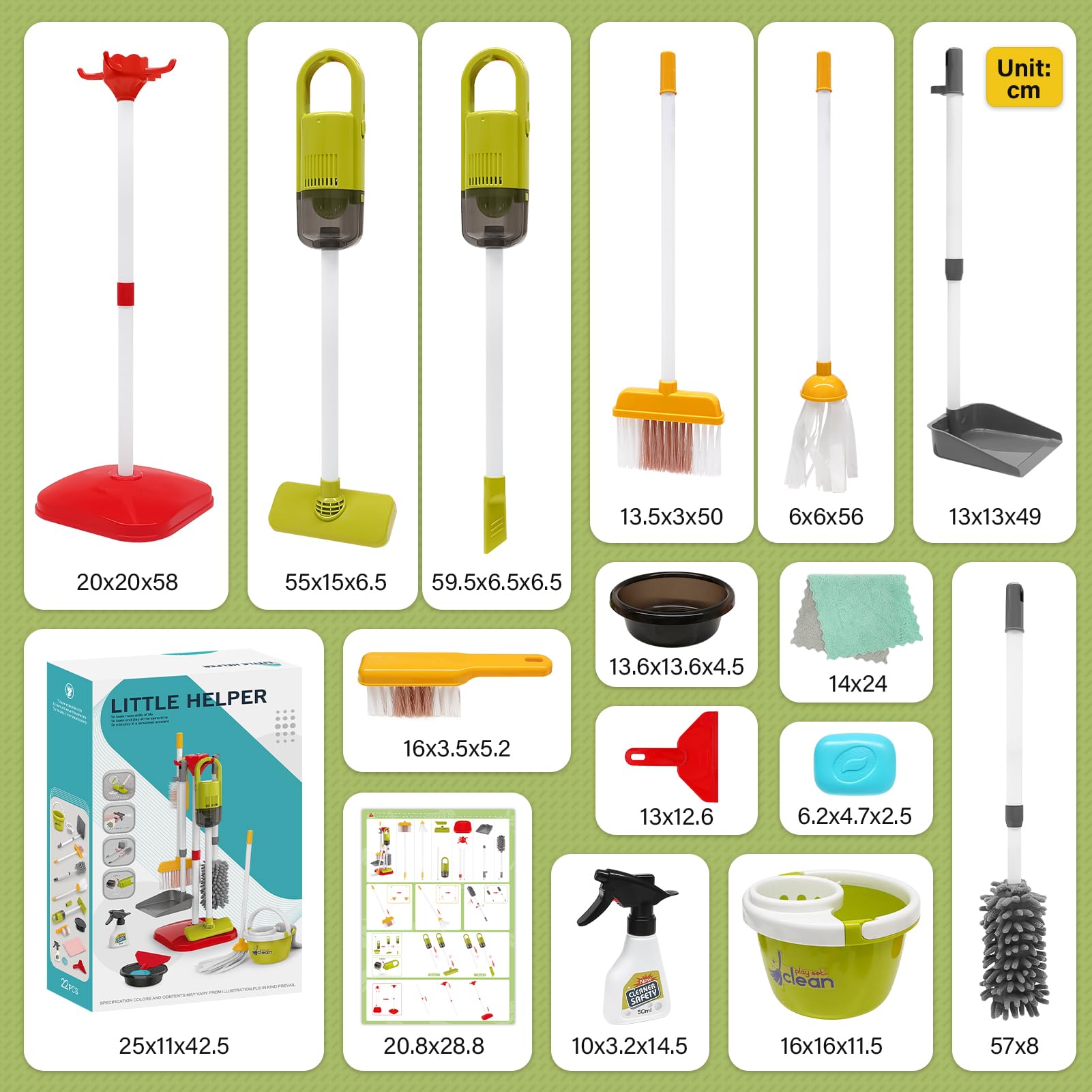 Dreamon toddler cleaning set in use during playful role-play scene