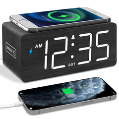 DreamSky wireless charging pad with clock keeps your phone charged overnight