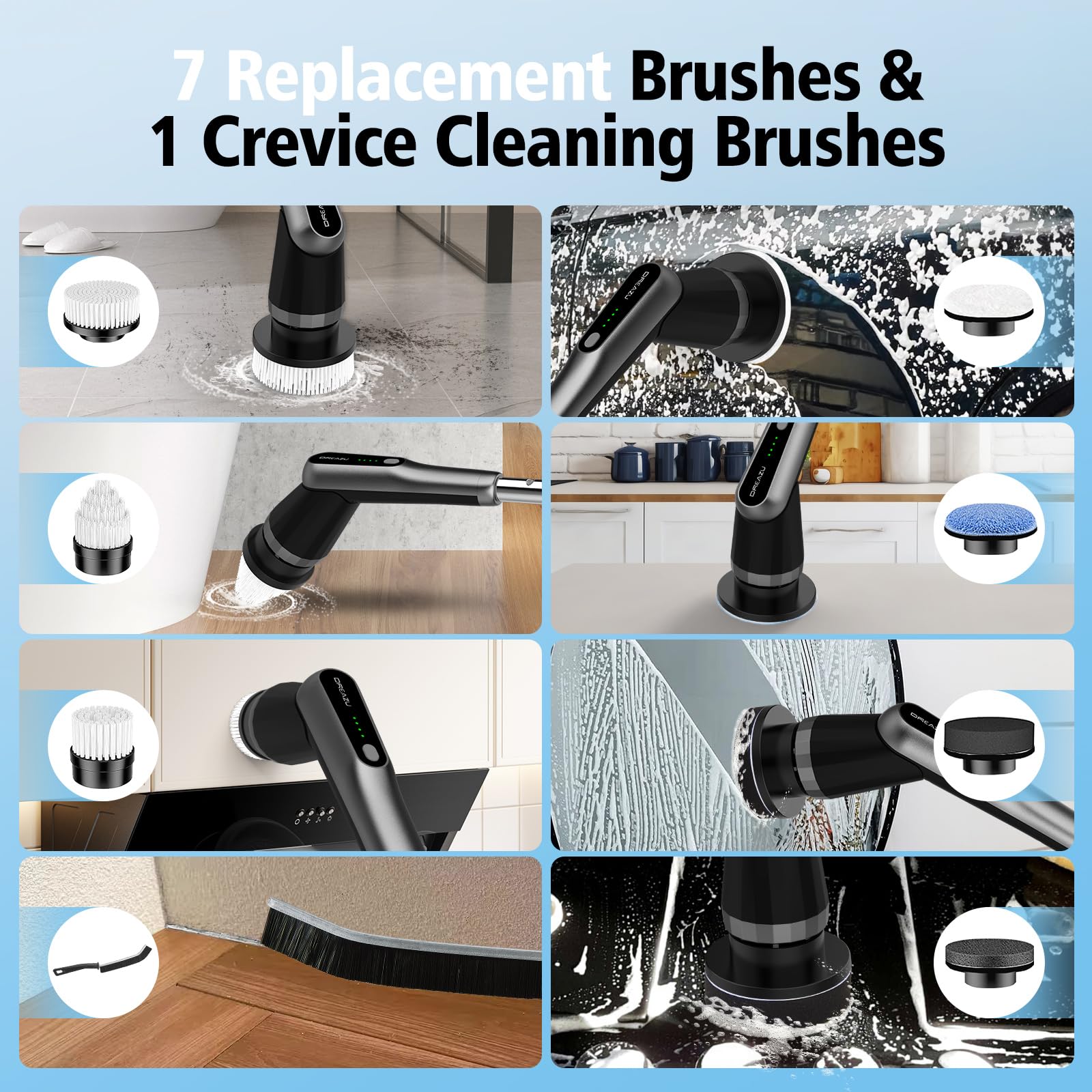 Dreazu G2-Pro two-speed-settings tackles light to heavy grime.