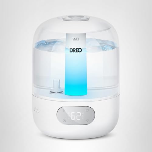 Dreo humidifier quiet operation and easy, spill-free top-fill