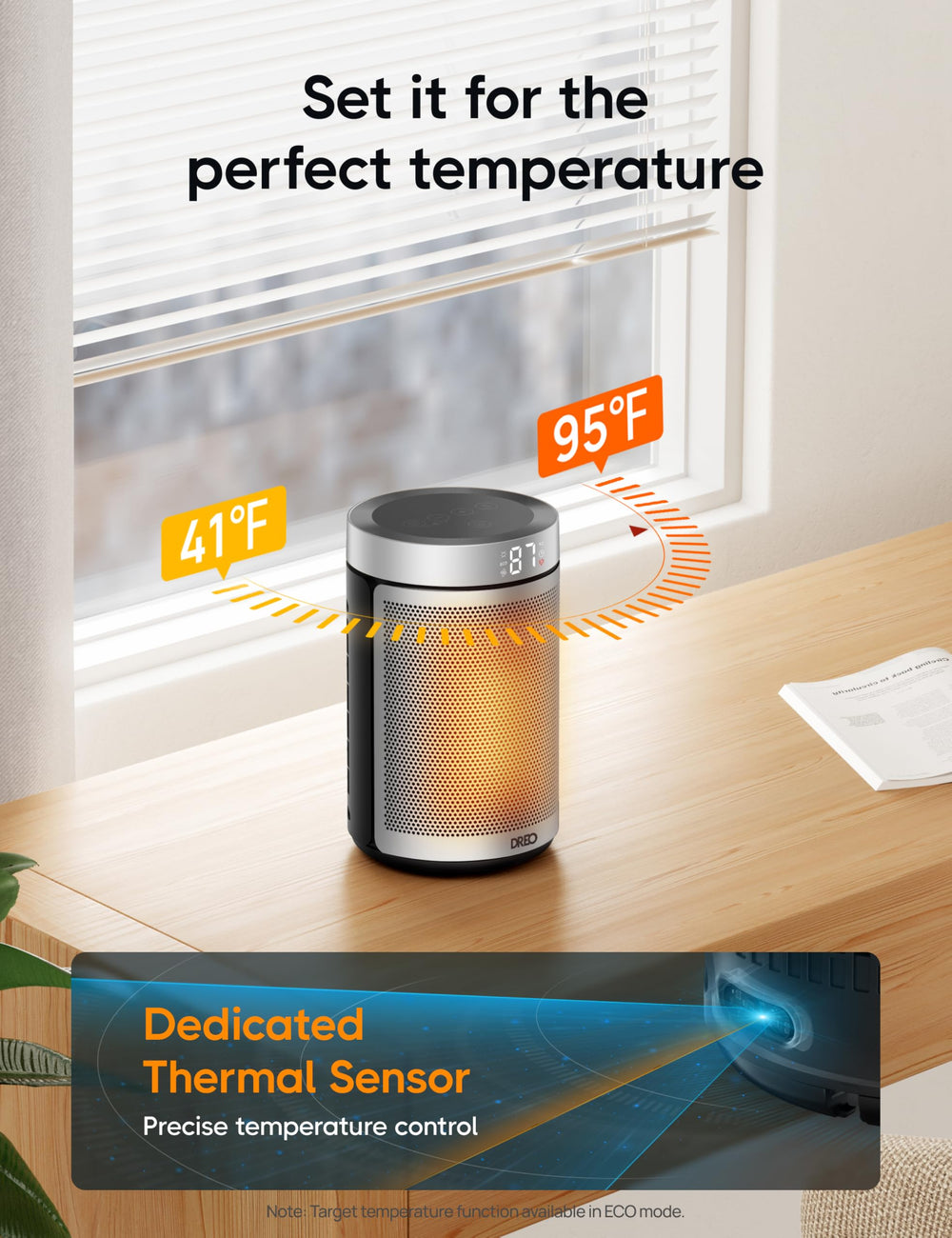 DREO safety features including ETL certification ensure reliable protection.
