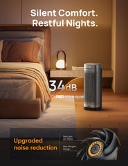 DREO PTC ceramic heating for efficient fast heat.