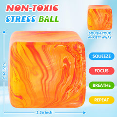 Drephere orange ice cube stress ball useful for classroom focus and stress relief.