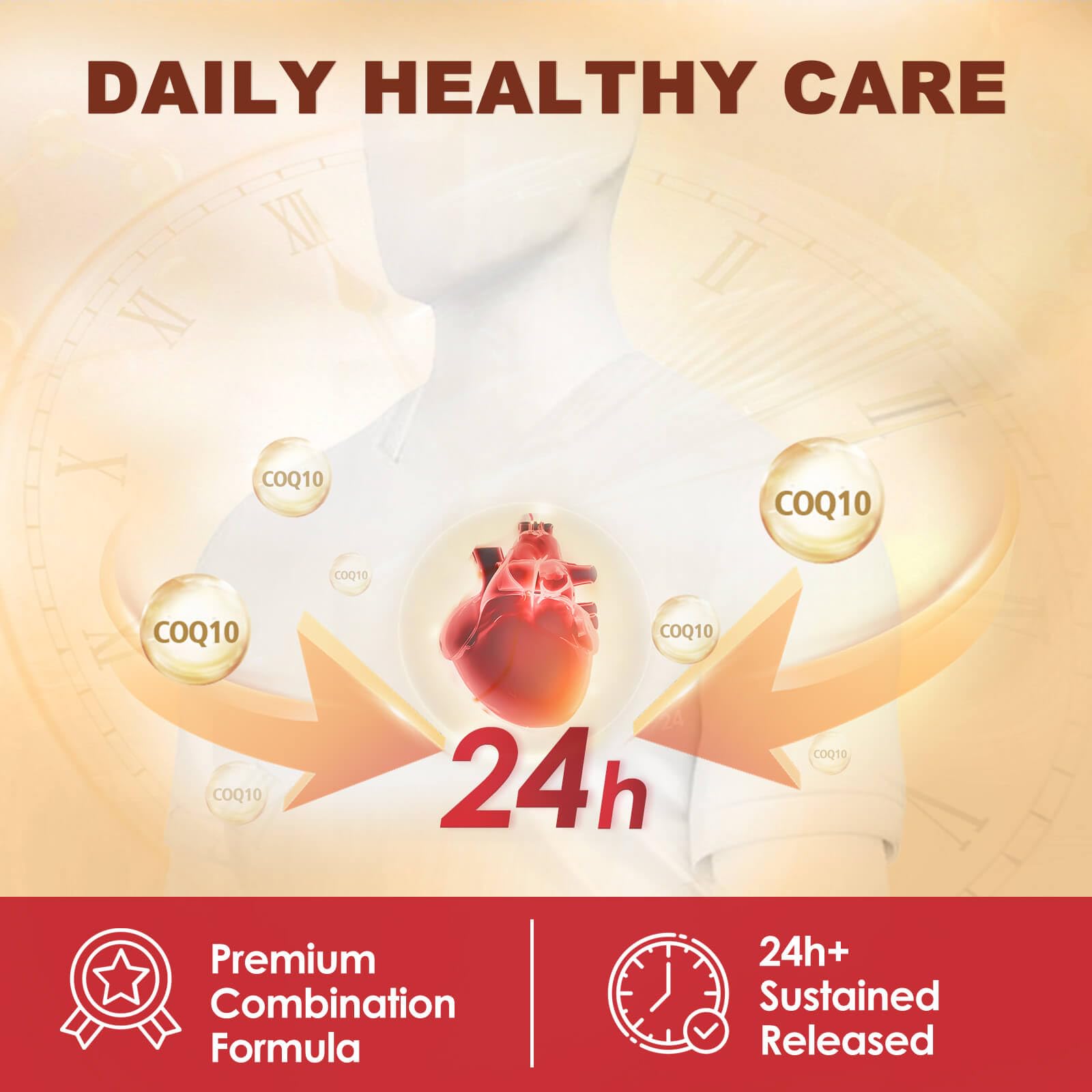 DRFOSTER CoQ10 absorption boost with MCT and black pepper for enhanced uptake.