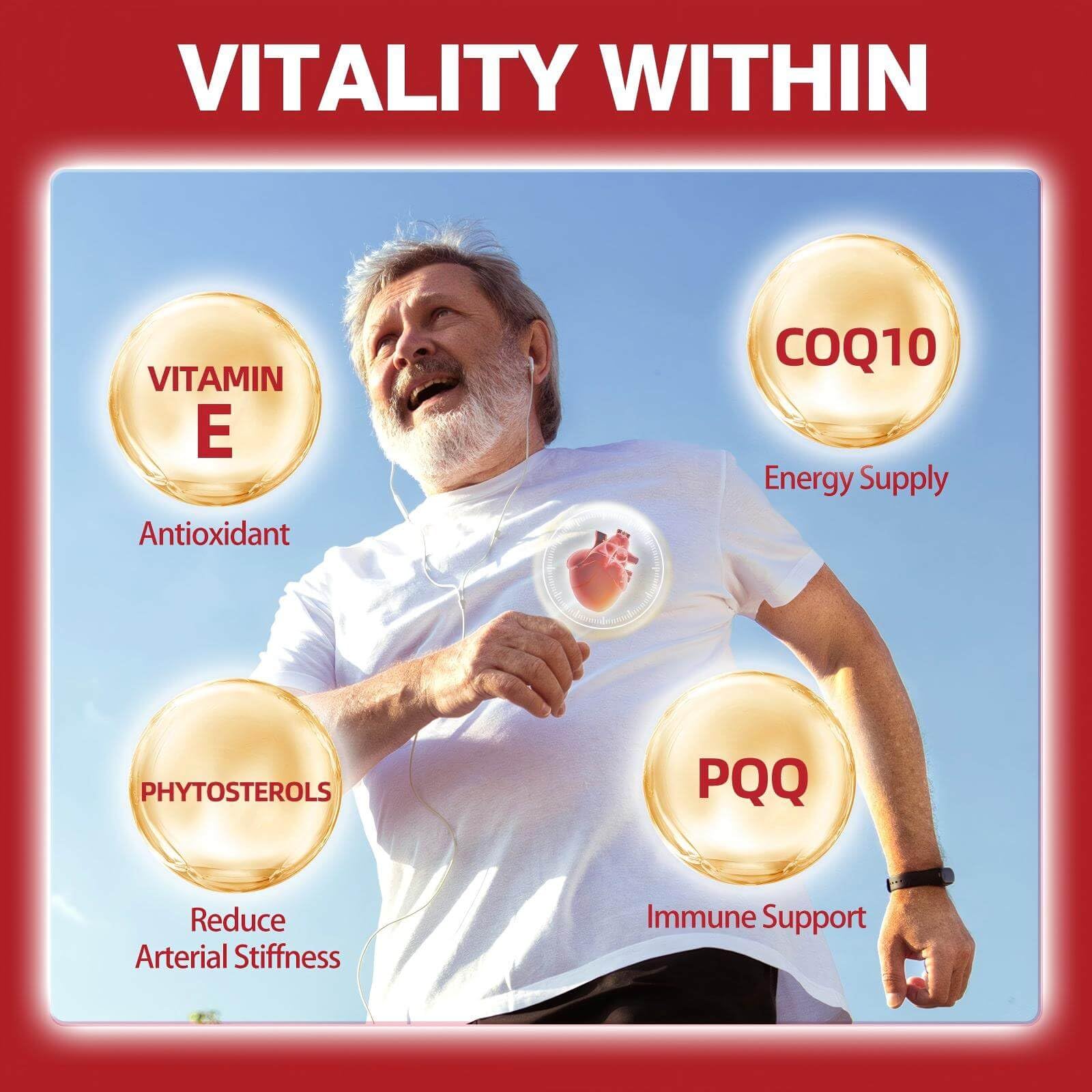 DRFOSTER CoQ10 ubiquinol softgels capsule closeup highlighting absorption features