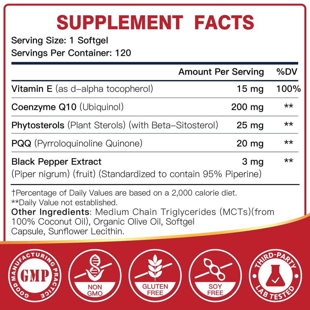DRFOSTER CoQ10 ubiquinol softgels capsule closeup with smooth softgel texture