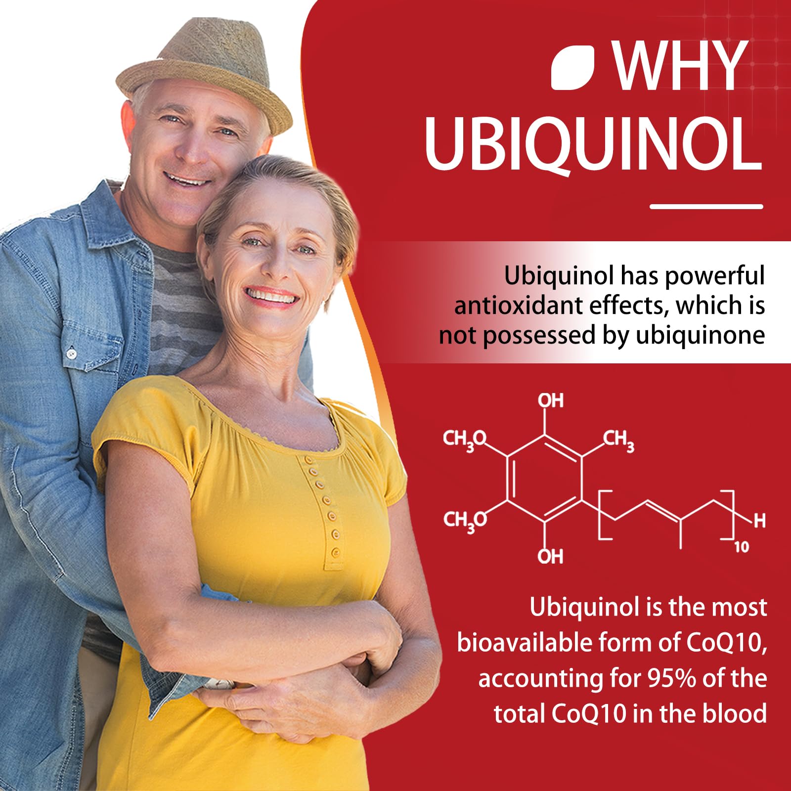 DRFOSTER CoQ10 ubiquinol softgels label closeup indicating CGMP and non-GMO quality