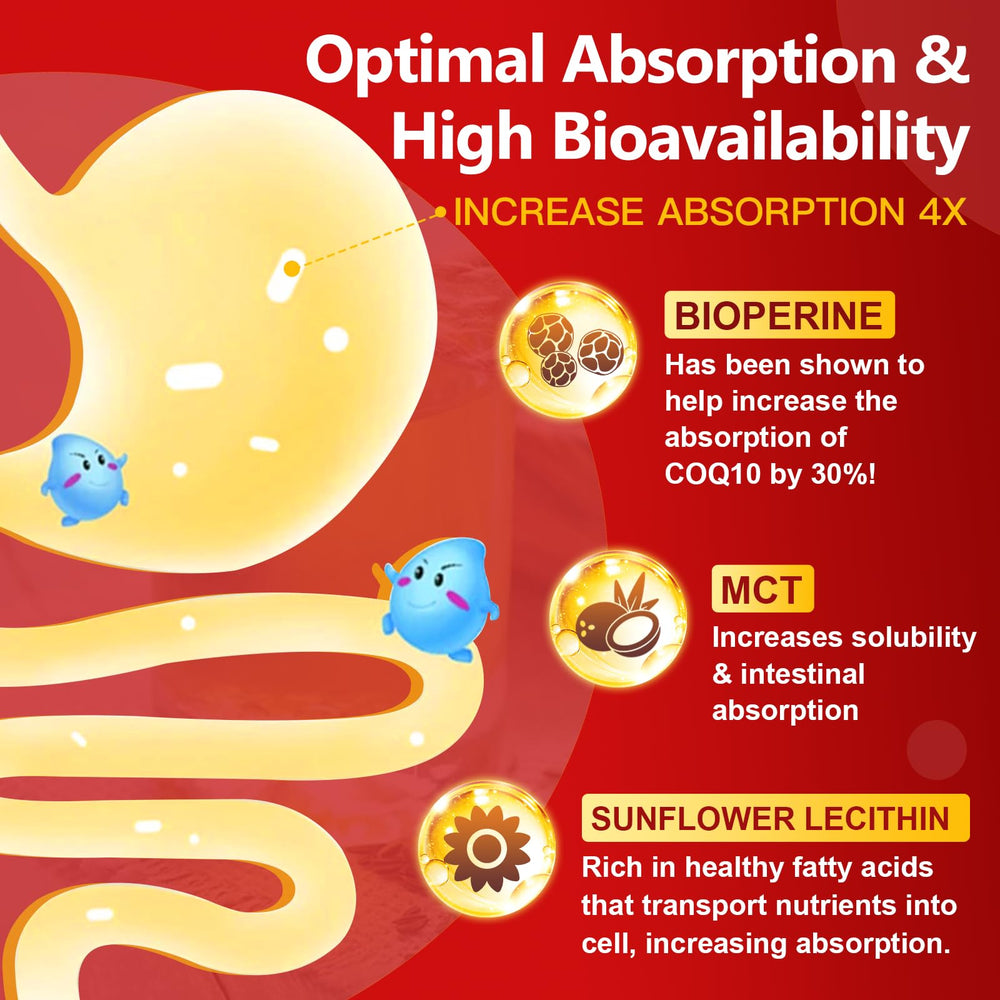 DRFOSTER vegan CoQ10 capsules package emphasizing gluten-free, soy-free, non-GMO quality.