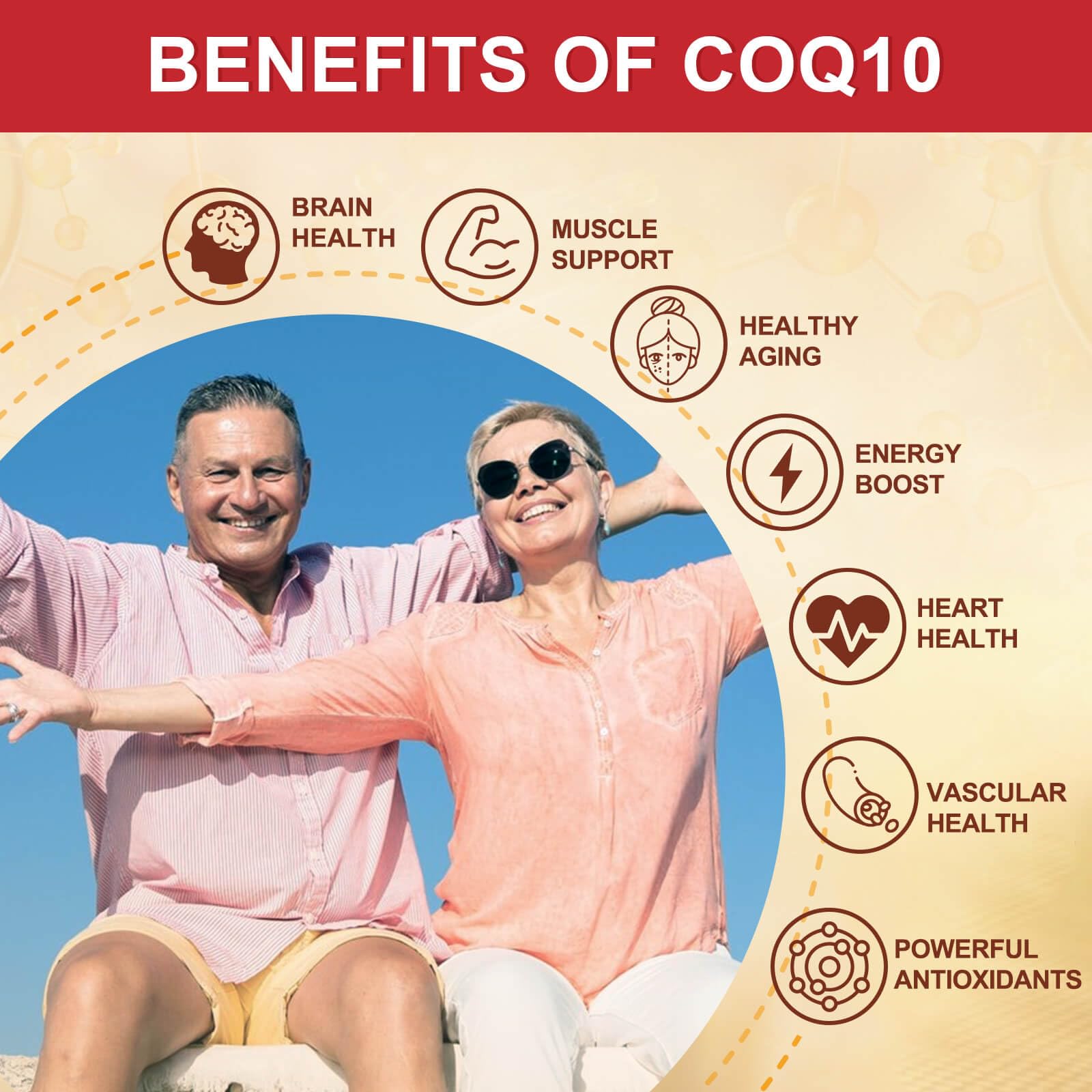 DRFOSTER CoQ10 with vitamin E provides antioxidant protection.