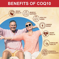 DRFOSTER CoQ10 with vitamin E provides antioxidant protection.