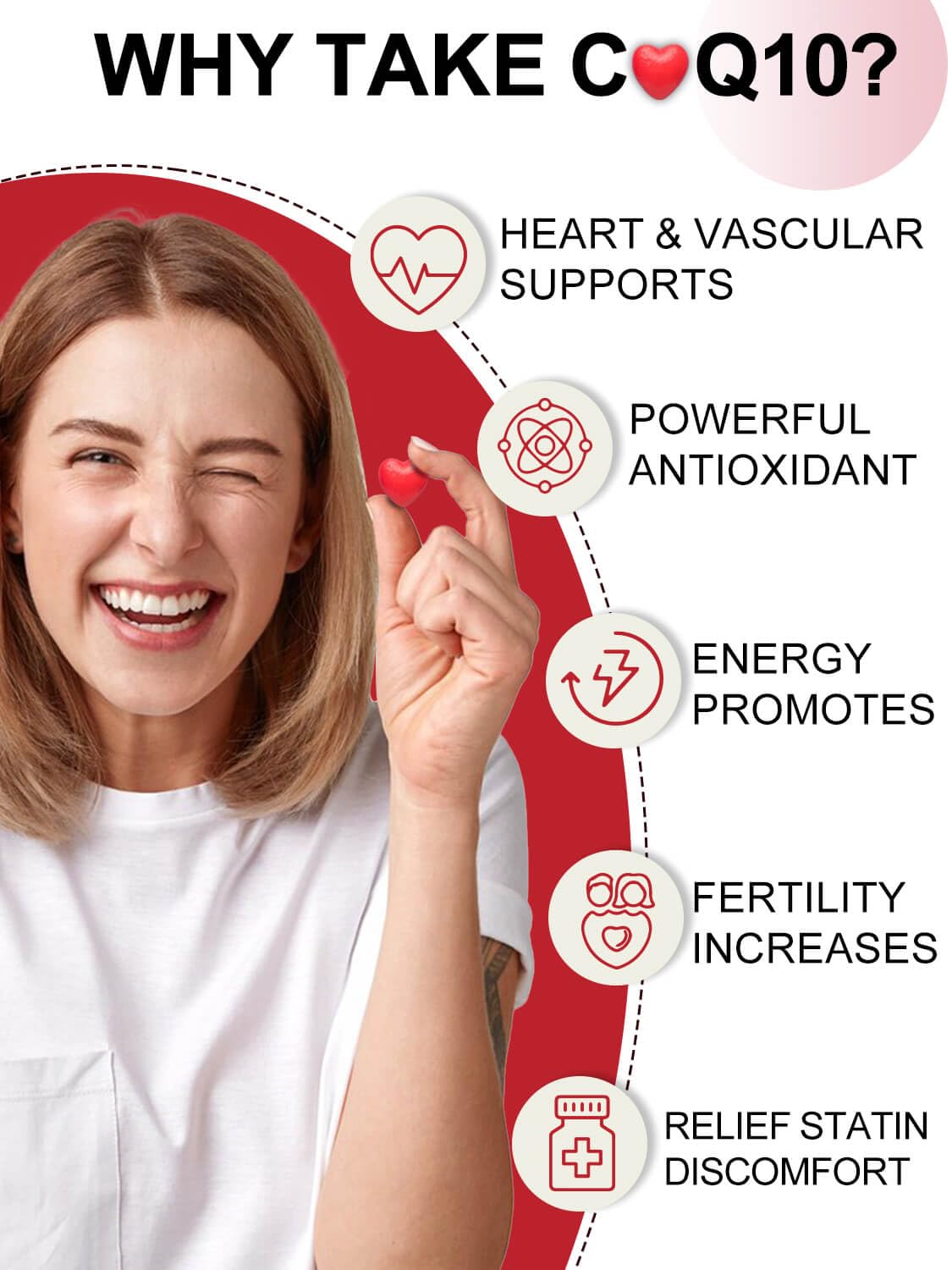 DRFOSTER CoQ10 with vitamin E and PQQ for antioxidant support