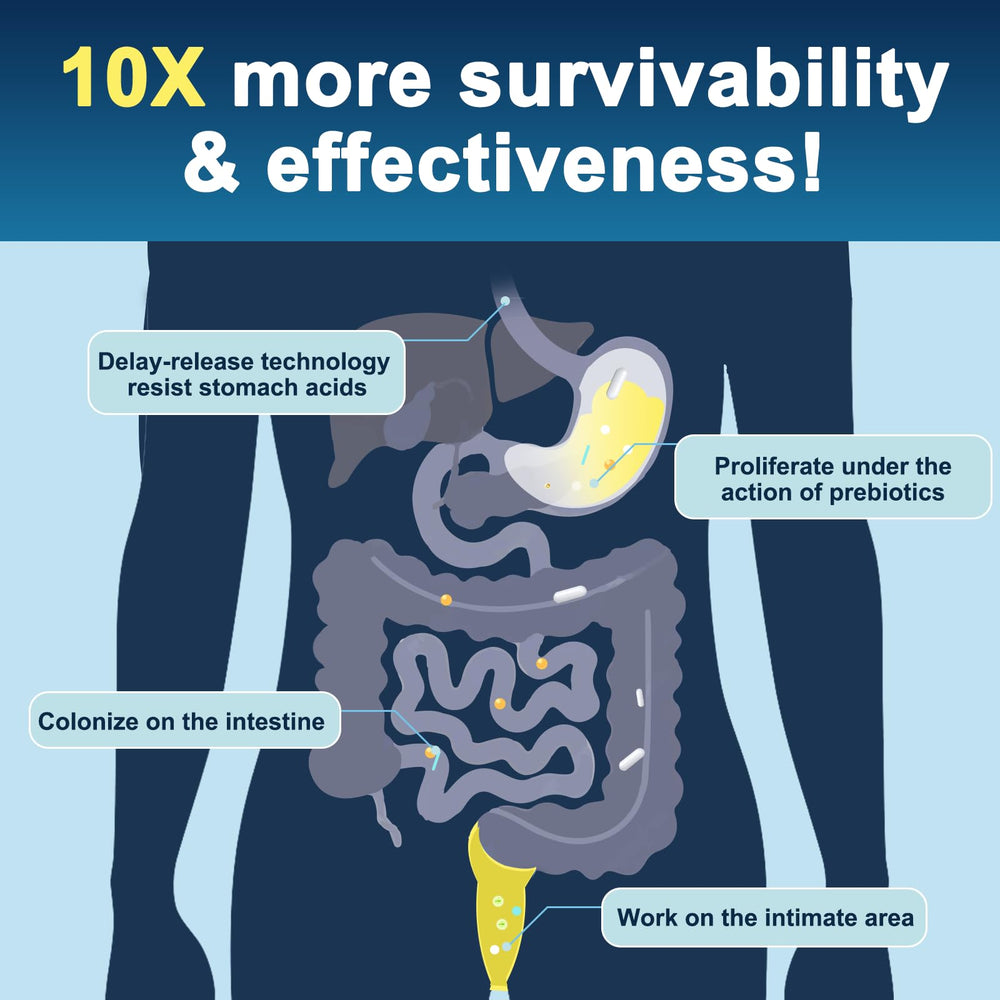 DRFOSTER Probiotics enteric-coated capsules ensure delivery to intestines