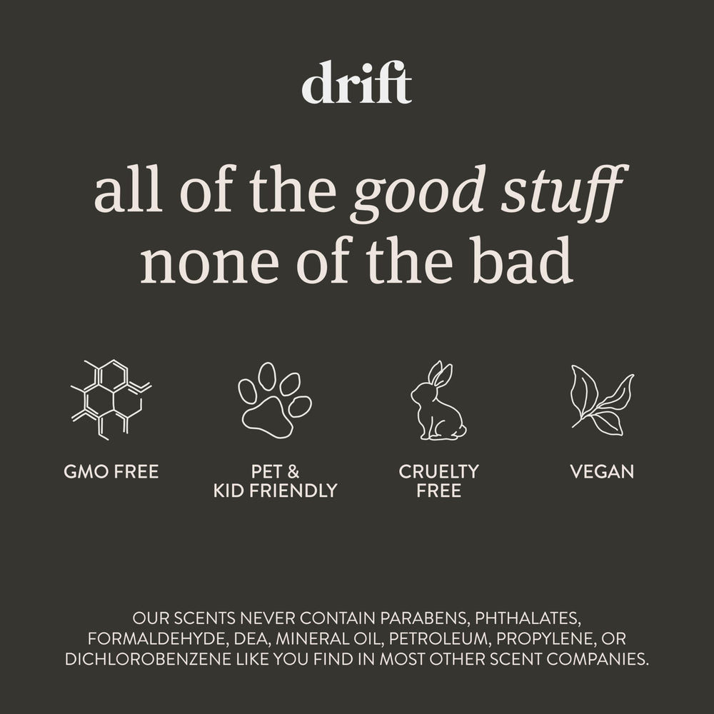 Drift made in USA wood block with clip for eco-friendly visor fit.