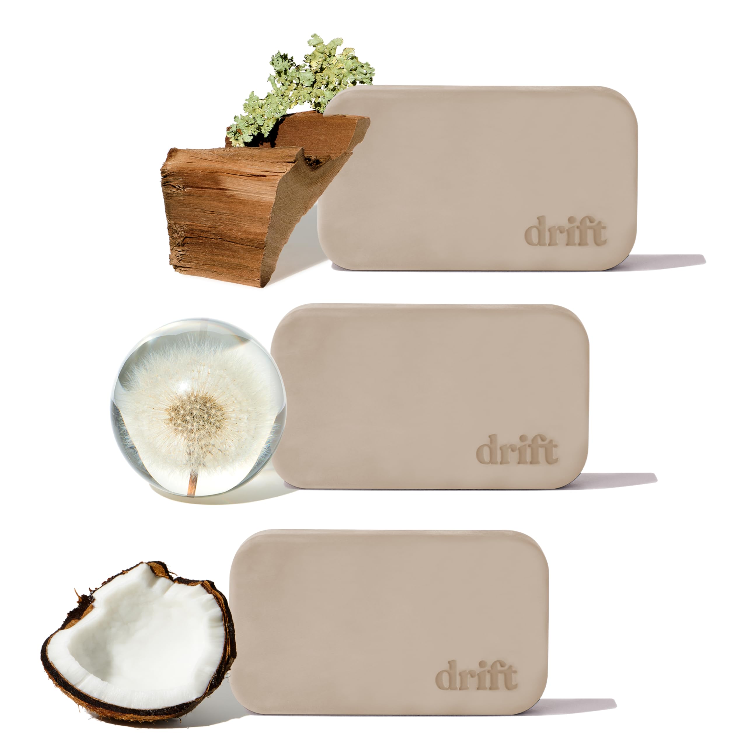 Drift Stone car air freshener Teak scent with visor clip for long-lasting aroma