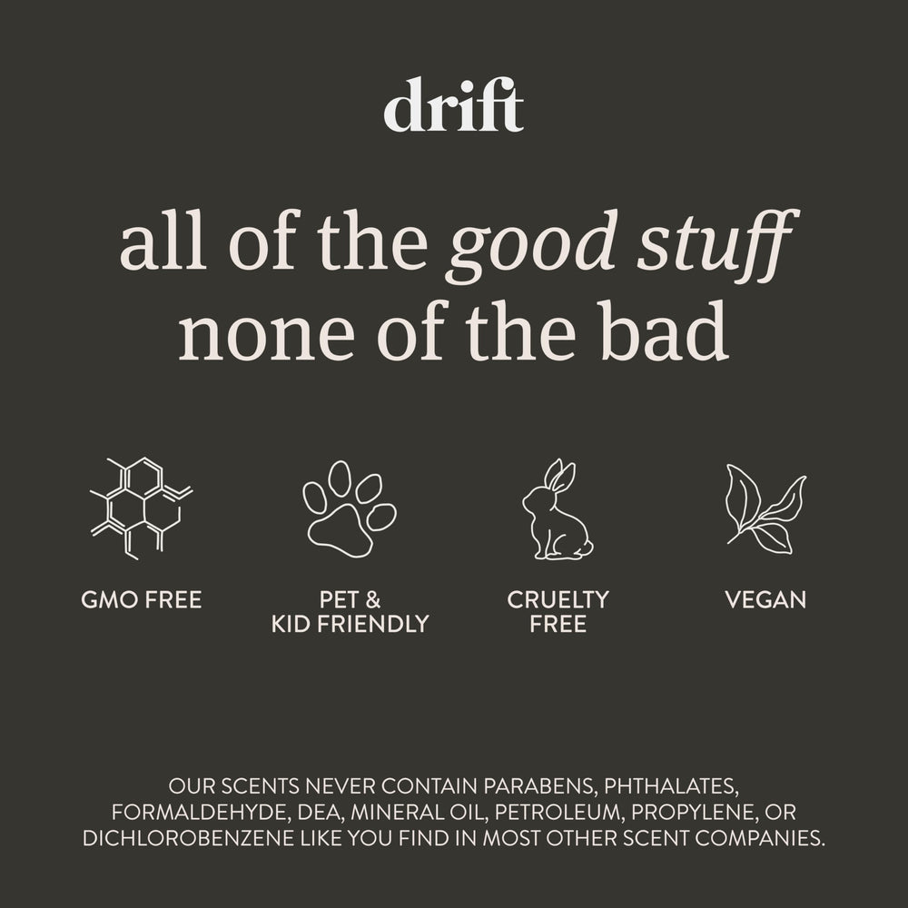 Drift sustainable wood texture highlighting USA-made craftsmanship and natural oils
