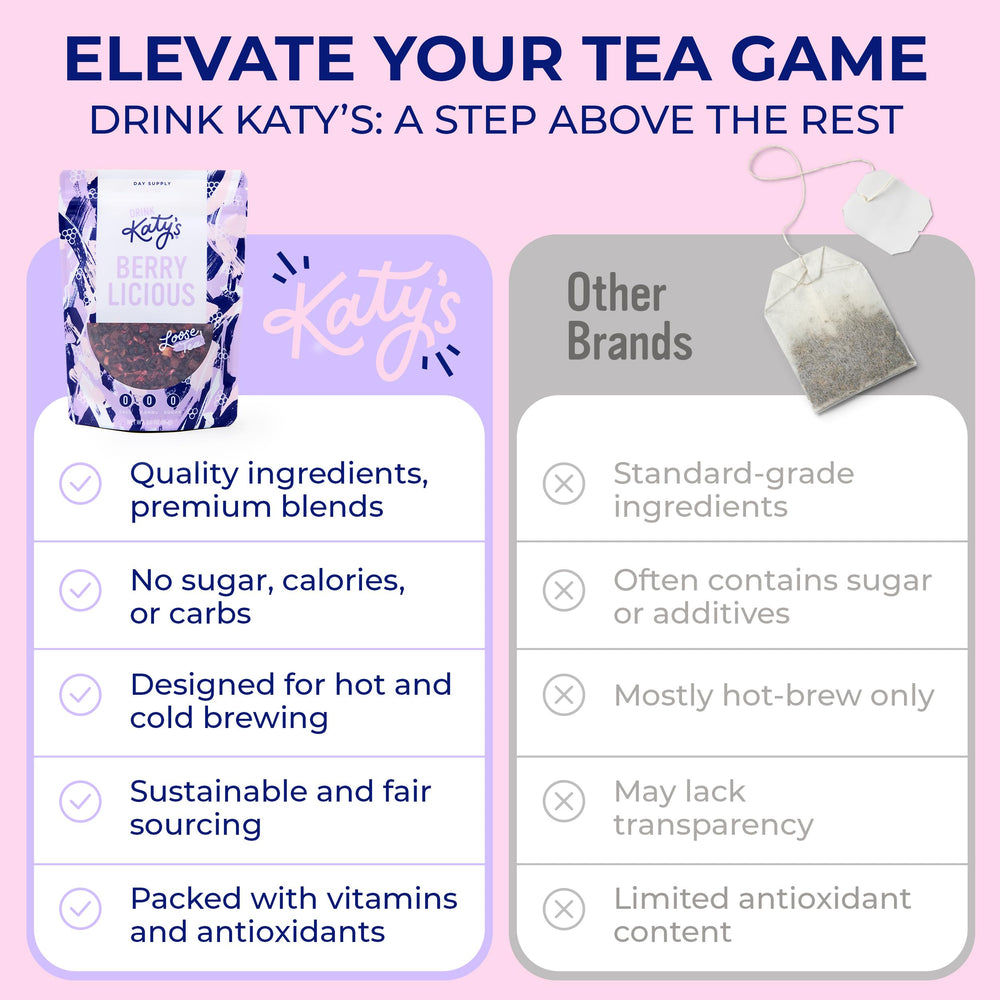 DRINK KATY'S natural fruit pieces deliver vibrant flavor.