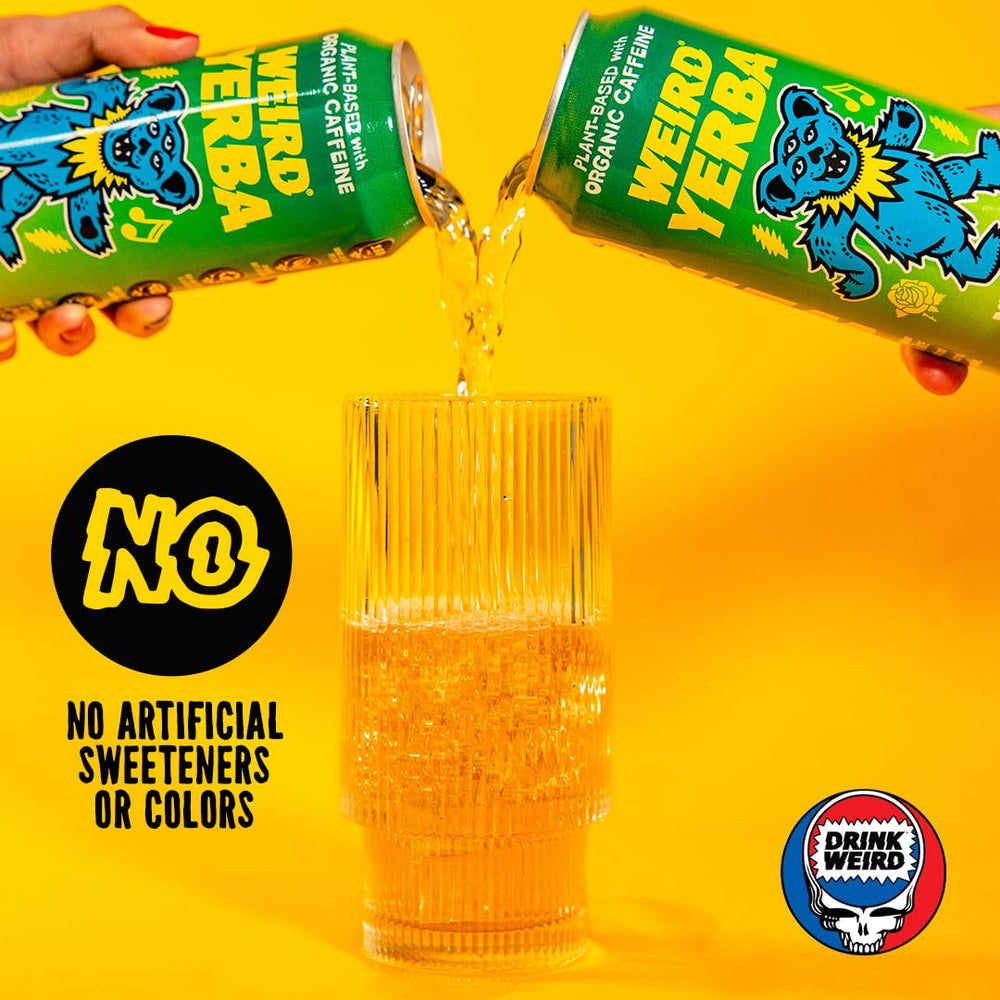 WEIRD open-can image suggests refreshing mint aroma and crisp taste.