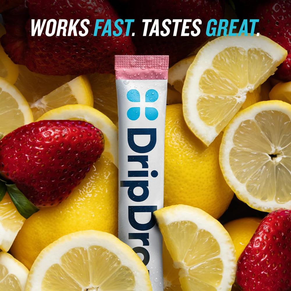 DripDrop natural colors from fruit and vegetable sources in the formula.