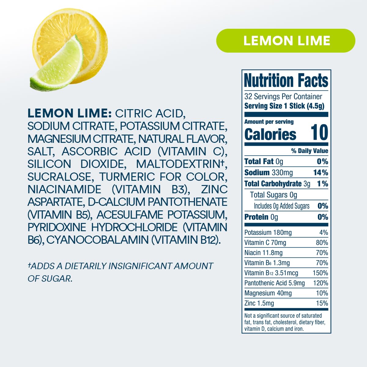 DripDrop non-GMO, gluten-free, vegan label visible on packaging.