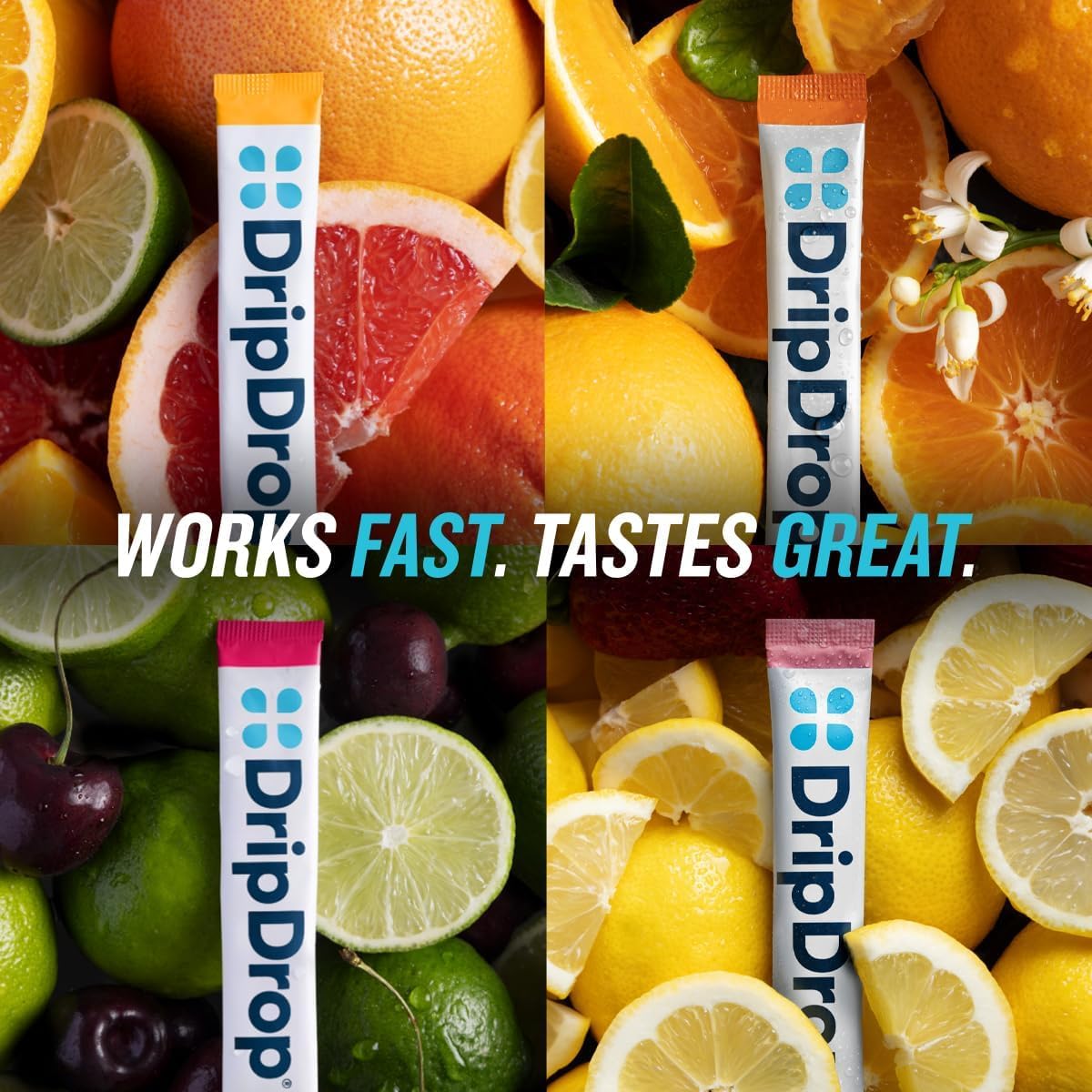 DripDrop Orange hydration packet visual for travel and everyday use