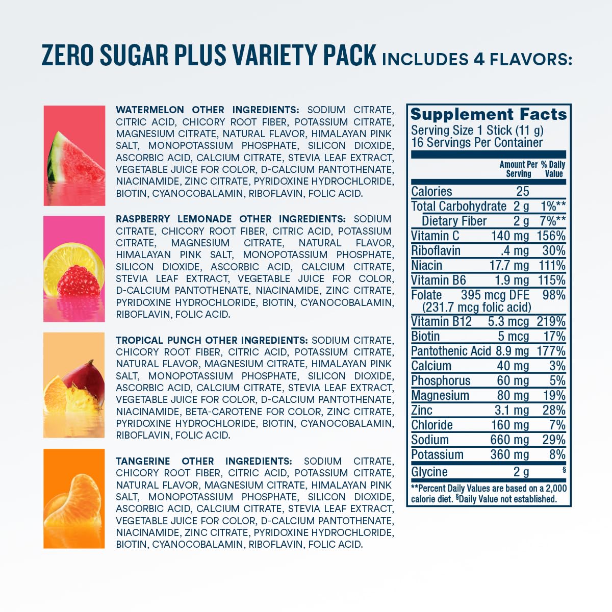 DripDrop Zero Sugar Plus bottle with ice ready for on-the-go hydration.