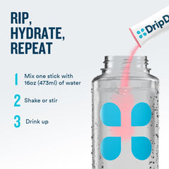 DripDrop Zero Sugar Plus cherry limeade flavor packet for fast, zero sugar hydration