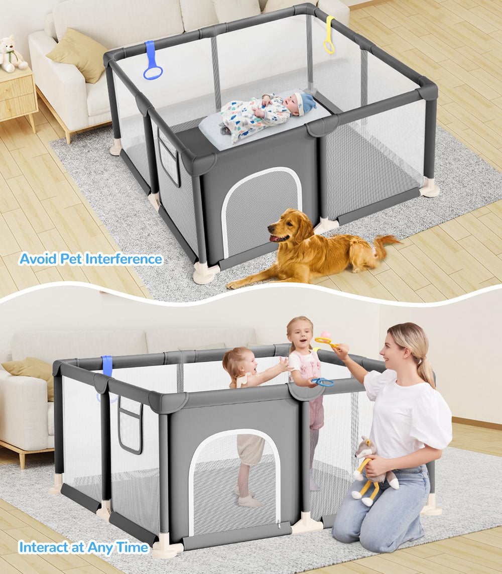 Dripex pull rings support standing practice for babies 6+ months.