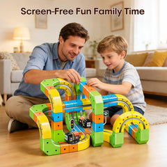 Dripiagarden 3D gravity-train performs a 360-degree loop during action-packed play.