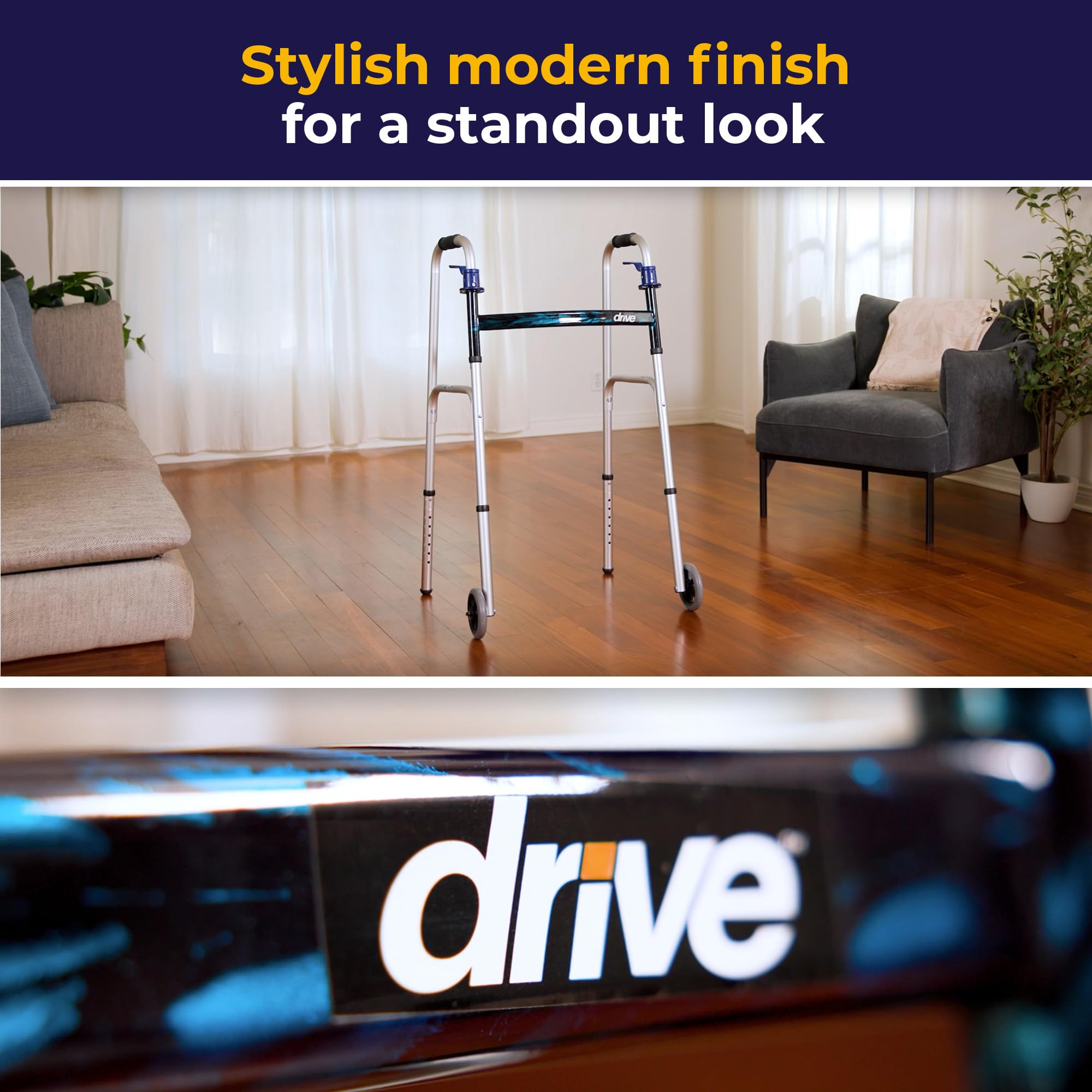 Drive Medical compact dimensions enable easy navigation through hallways