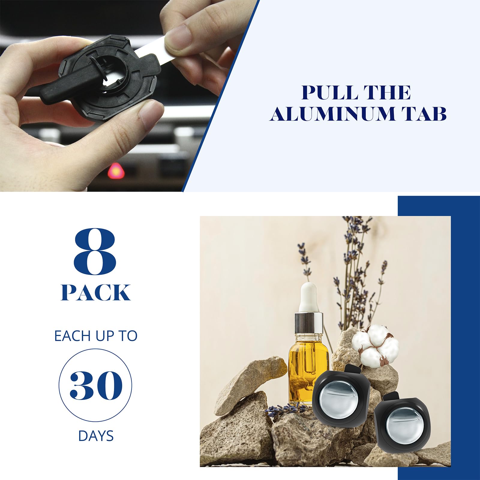 DRIVEJOY eight-pack car air fresheners delivering up to 240 days.