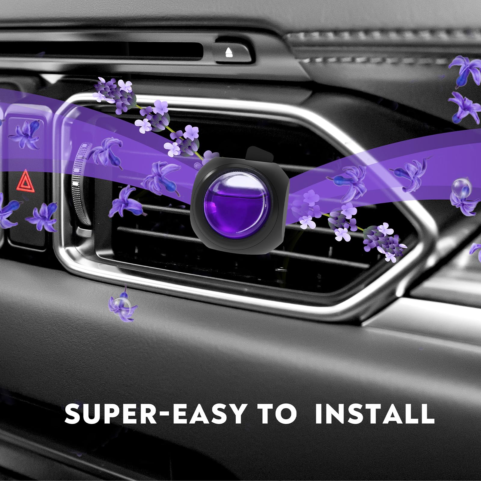DriveJoy 8-pack vent clips displayed for easy selection and long-lasting scent.
