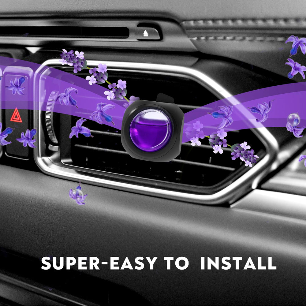 DriveJoy 8-pack vent clips displayed for easy selection and long-lasting scent.