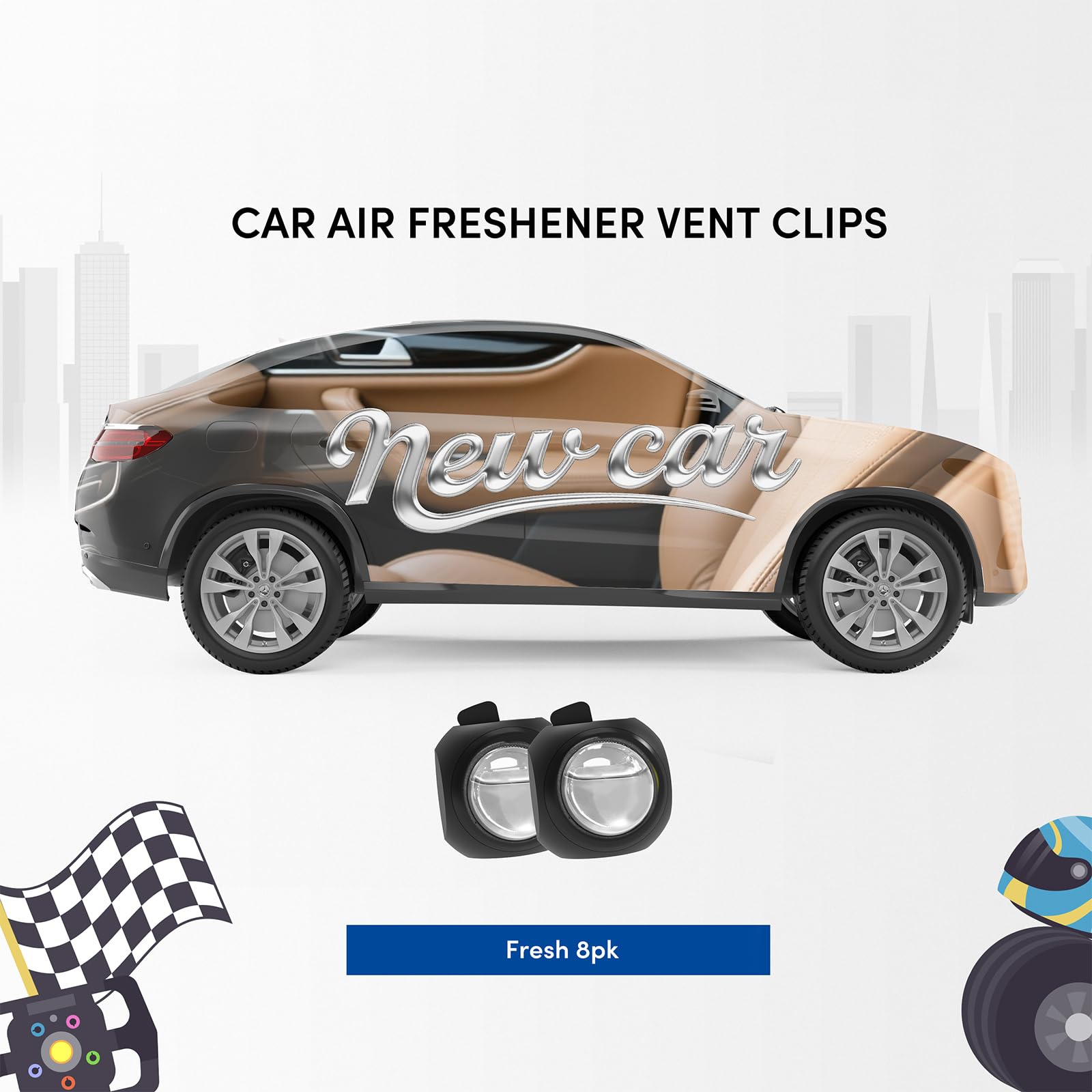 DRIVEJOY black delicate-design blends with car interiors.