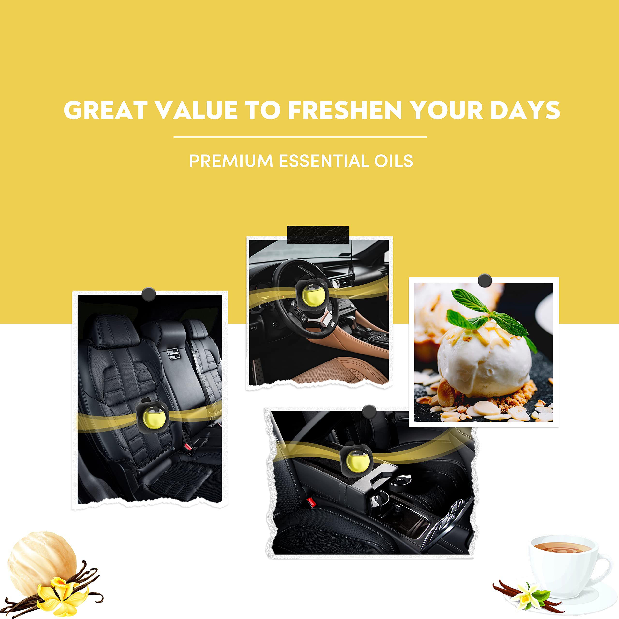 DriveJOY easy-clip vent installation for quick, customizable scent setup.